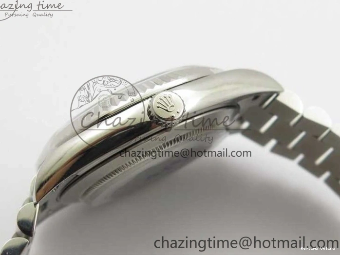 0417 SoftTouch Day-Date 40mm 228239 BP New Dial Version 904 SS Ice Blue T Crystal Markers Dial on SS President Bracelet A 2822